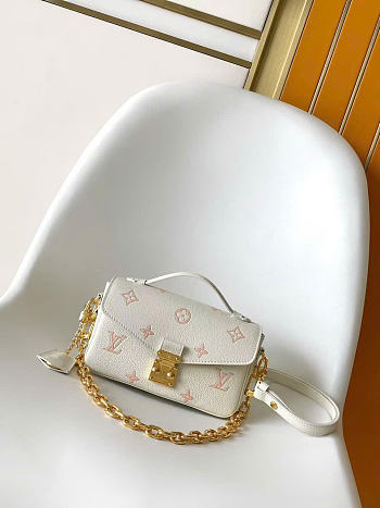 Kitlife Louis Vuitton Pochette Métis East West Milky White/Peach M27575 21.5x13.5x6cm