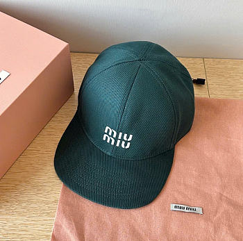 Kitlife Miu Miu Baseball Cap Denim Green
