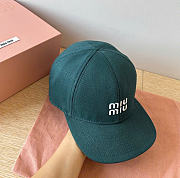 Kitlife Miu Miu Baseball Cap Denim Green - 4