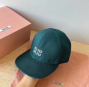Kitlife Miu Miu Baseball Cap Denim Green - 5