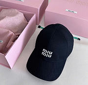 Kitlife Miu Miu Baseball Cap Denim Black - 1