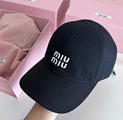 Kitlife Miu Miu Baseball Cap Denim Black - 4
