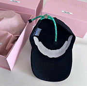 Kitlife Miu Miu Baseball Cap Denim Black - 2