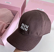 Kitlife Miu Miu Baseball Cap Denim Brown - 4