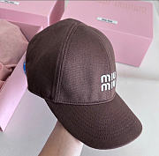 Kitlife Miu Miu Baseball Cap Denim Brown - 2