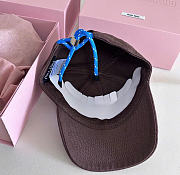 Kitlife Miu Miu Baseball Cap Denim Brown - 3