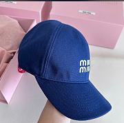 Kitlife Miu Miu Baseball Cap Denim Dark Blue - 4