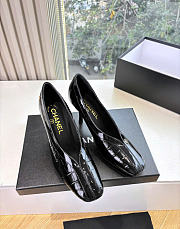 Kitlife Chanel Crocodile Embossed Calfskin & Patent Calfskin Black 95mm - 1