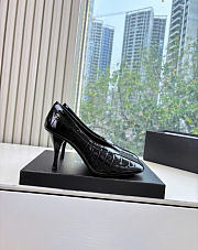 Kitlife Chanel Crocodile Embossed Calfskin & Patent Calfskin Black 95mm - 5