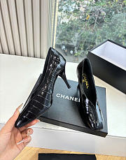 Kitlife Chanel Crocodile Embossed Calfskin & Patent Calfskin Black 95mm - 2