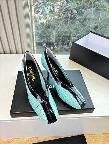 Kitlife Chanel Crocodile Embossed Calfskin & Patent Calfskin Green & Black 95mm 