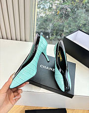 Kitlife Chanel Crocodile Embossed Calfskin & Patent Calfskin Green & Black 95mm  - 6
