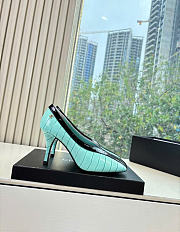 Kitlife Chanel Crocodile Embossed Calfskin & Patent Calfskin Green & Black 95mm  - 5