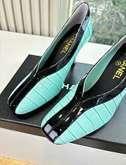 Kitlife Chanel Crocodile Embossed Calfskin & Patent Calfskin Green & Black 95mm  - 4