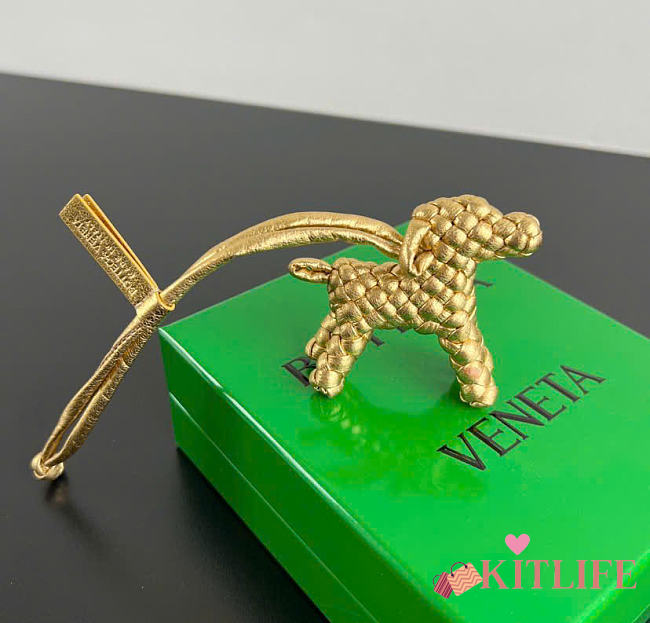 Kitlife Bottega Veneta Dog Charm Gold  - 1