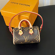 Kitlife Louis Vuitton Speedy Monogram Bag Charm Brown M00544 6cm - 4