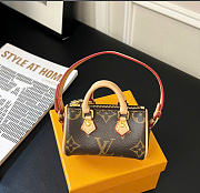 Kitlife Louis Vuitton Speedy Monogram Bag Charm Brown M00544 6cm - 3