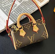 Kitlife Louis Vuitton Speedy Monogram Bag Charm Brown M00544 6cm - 2