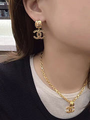 Kitlife Chanel Earrings Gold & Black / Red - 2
