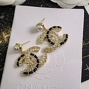 Kitlife Chanel Crystal Pearl Stud Earrings - 6