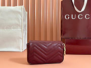 Kitlife Gucci GG Marmont Matelasse Super Mini Bag Burgundy 476433 16.5x10x4.5cm  - 4