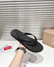 Kitlife Christian Louboutin Super Loubi Flip Spiked Thong Sandals Black - 4