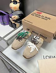Kitlife Miu Miu x New Balance Classic NB530 Sneakers Beige  - 4