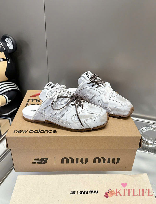 Kitlife Miu Miu x New Balance Classic NB530 Sneakers White - 1