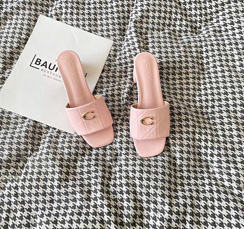 Kitlife Coach Holly Block Heeled Sandals Light Pink
