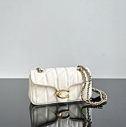 Kitlife Coach Tabby Nappa Leather Shouder Bag White 20x7x11cm - 1