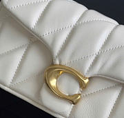 Kitlife Coach Tabby Nappa Leather Shouder Bag White 20x7x11cm - 4