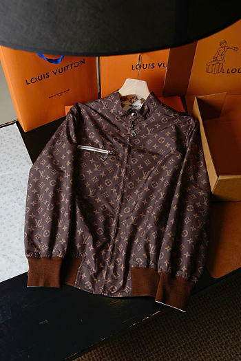 Kitlife Louis Vuitton Reversible Nouveau Bomber Jacket Brown & White