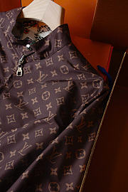 Kitlife Louis Vuitton Reversible Nouveau Bomber Jacket Brown & White - 4