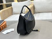 Kitlife Chloe Marcie Saddle Bag In Black Leather 37x25x9.5cm - 6