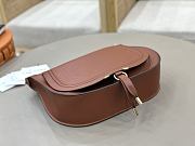 Kitlife Chloe Marcie Saddle Bag In Brown Leather 37x25x9.5cm  - 6