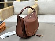 Kitlife Chloe Marcie Saddle Bag In Brown Leather 37x25x9.5cm  - 5