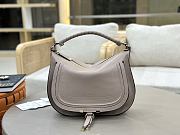 Kitlife Chloe Marcie Saddle Bag In Grey Leather 37x25x9.5cm  - 1