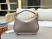 Kitlife Chloe Marcie Saddle Bag In Grey Leather 37x25x9.5cm  - 6