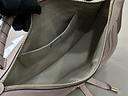 Kitlife Chloe Marcie Saddle Bag In Grey Leather 37x25x9.5cm  - 2
