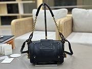 Kitlife Chloe Small Paddington Chain Bag In Black Leather 22x15x10cm - 5