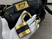 Kitlife Chloe Small Paddington Chain Bag In Black Leather 22x15x10cm - 3