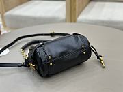 Kitlife Chloe Small Paddington Chain Bag In Black Leather 22x15x10cm - 2