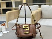 Kitlife Chloe Small Paddington Chain Bag In Brown Leather 22x15x10cm  - 1