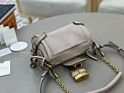 Kitlife Chloe Small Paddington Chain Bag In Nude Pink Leather 22x15x10cm  - 3