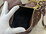 Kitlife Chloe Small Paddington Chain Bag In Burgundy Leather 22x15x10cm - 6