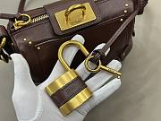 Kitlife Chloe Small Paddington Chain Bag In Burgundy Leather 22x15x10cm - 4