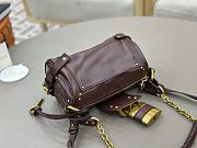 Kitlife Chloe Small Paddington Chain Bag In Burgundy Leather 22x15x10cm - 2
