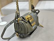 Kitlife Chloe Small Paddington Chain Bag In Green Leather 22x15x10cm  - 2