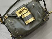 Kitlife Chloe Small Paddington Chain Bag In Green Leather 22x15x10cm  - 6