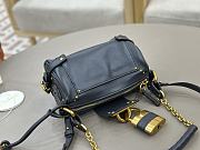 Kitlife Chloe Small Paddington Chain Bag In Dark Blue Leather 22x15x10cm  - 4